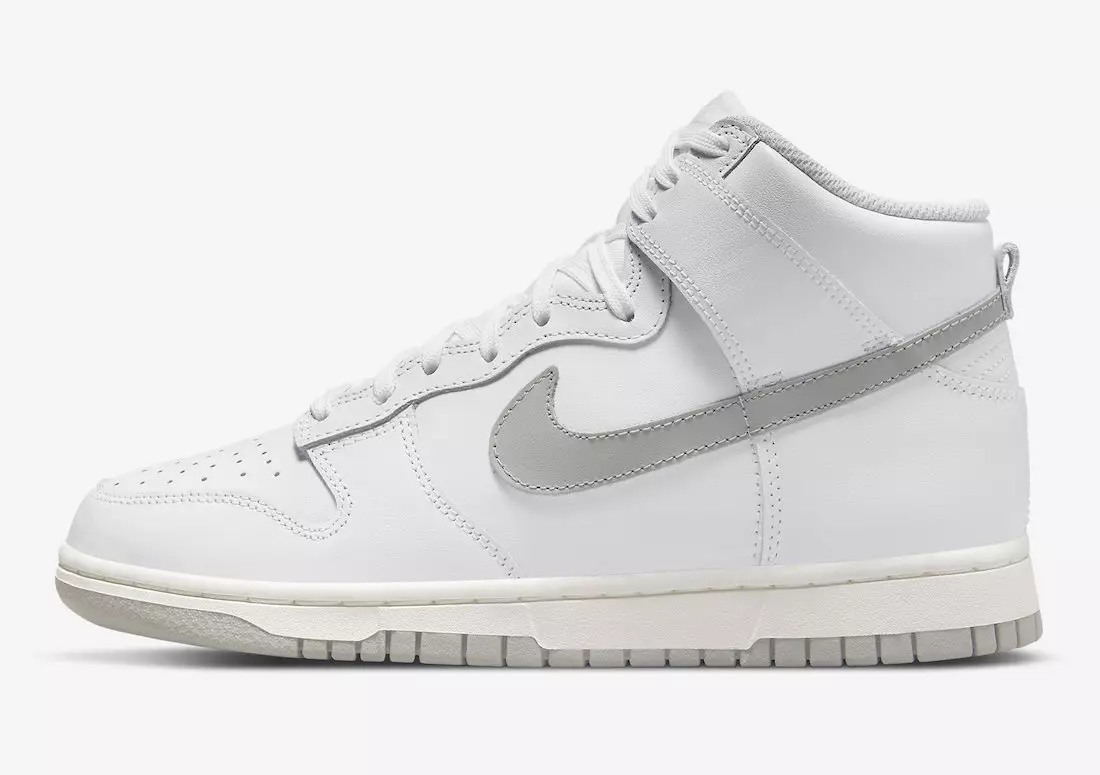 تاریخ انتشار Nike Dunk High White Grey DD1869-111