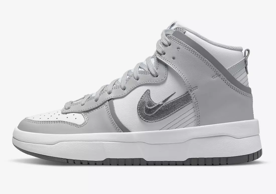 Nike Dunk High Up Gray White DH3718-106 تاريخ الإصدار