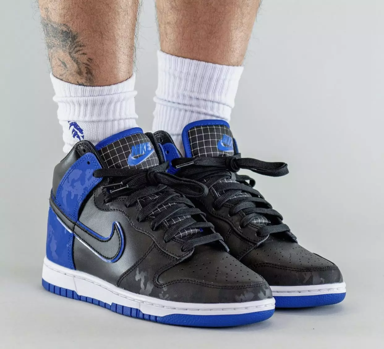 Nike Dunk High Black Hyper Royal DD3359-001 Թողարկման ամսաթիվ On-Feet