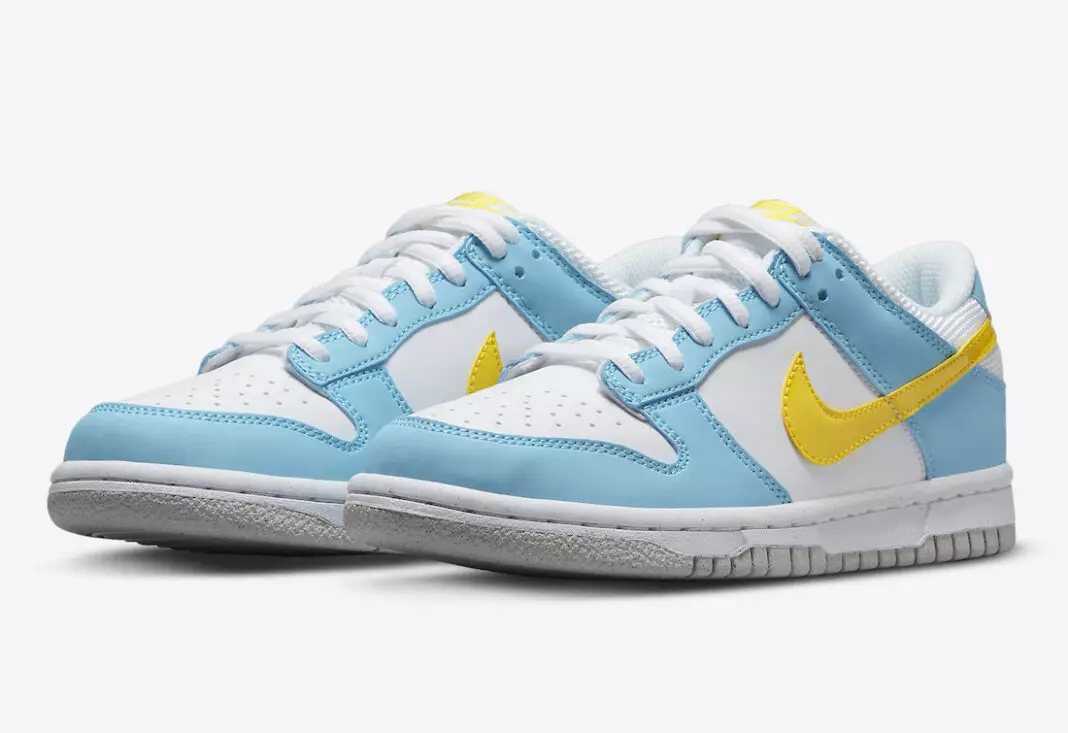 Nike Dunk Low Next Nature Branco Azul Amarelo DX3382-400 Data de lançamento