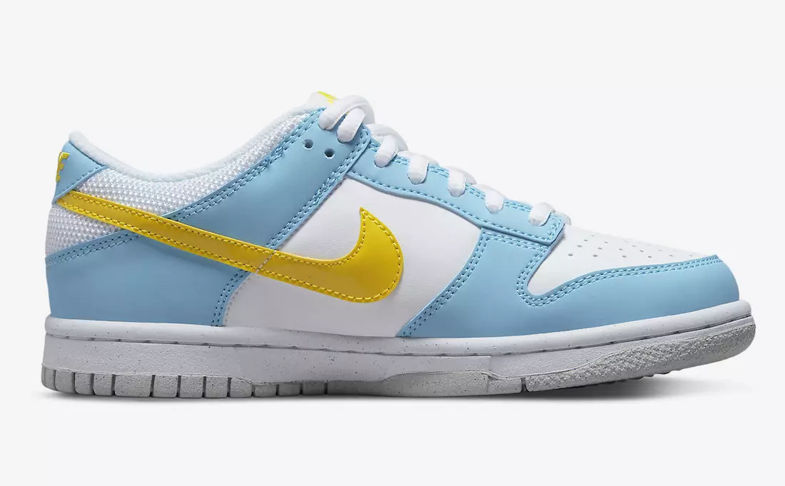 Nike Dunk Low Next Nature White Blue Yellow DX3382-400 מעלדונג טאָג