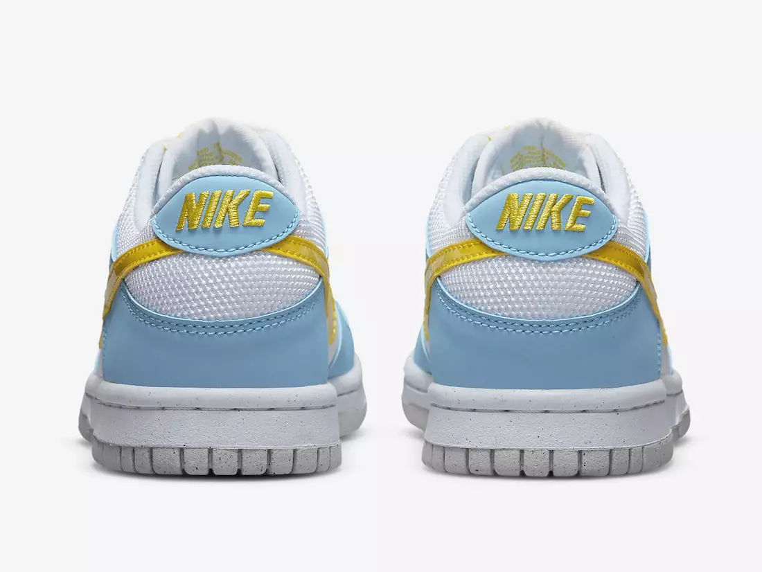 Nike Dunk Low Next Nature White Blue Yellow DX3382-400 Санаи барориши