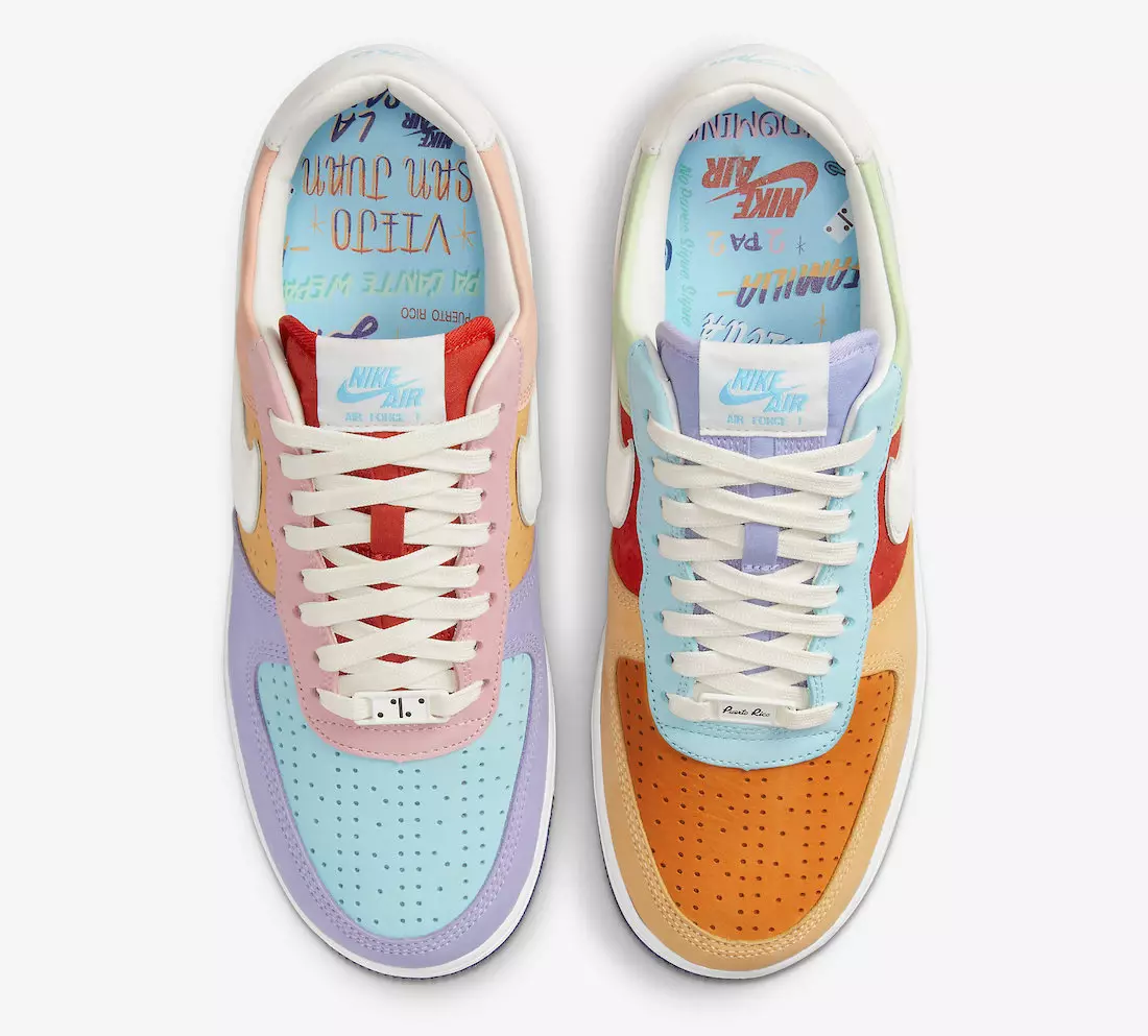 Nike Air Force 1 Boricua Puerto Rico DX6504-900 Data e publikimit