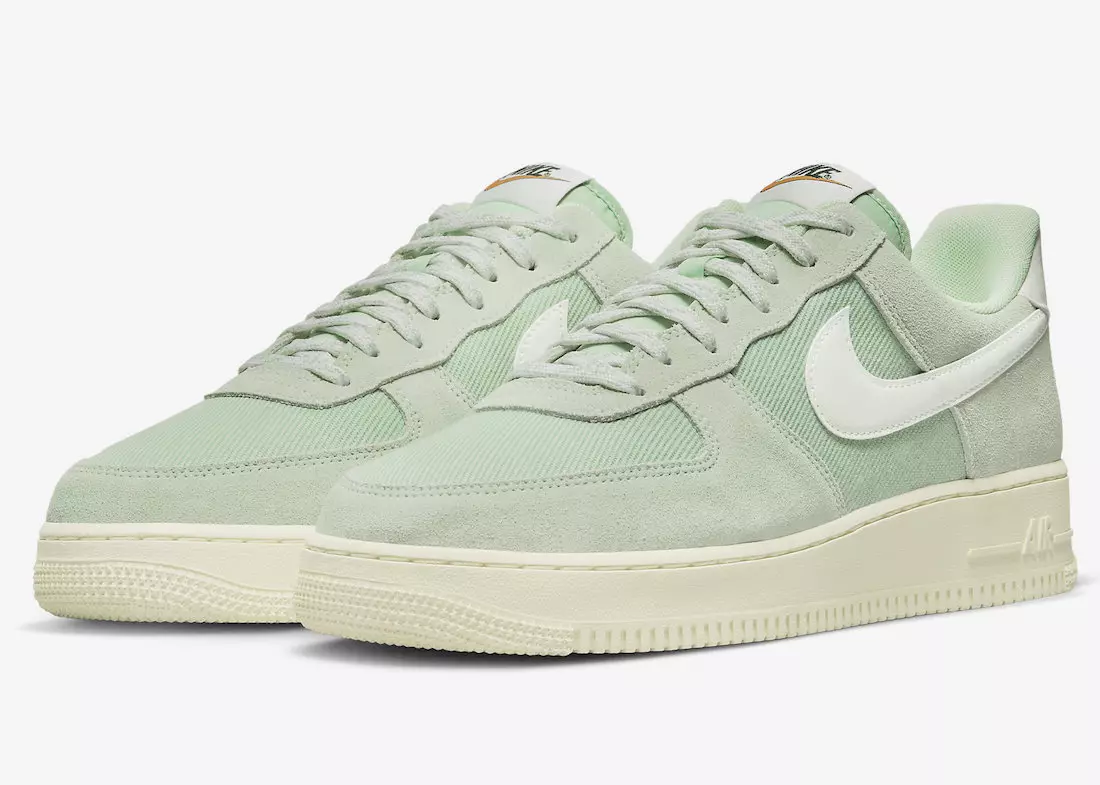 Nike Air Force 1 Эмал жашыл түстөгү төмөн "сертификатталган Fresh" беттери