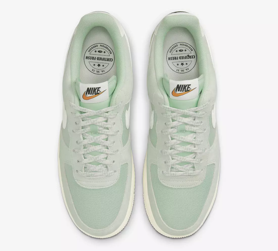 Nike Air Force 1 Low Certified Fresh Enamel Green DO9801-300 Megjelenési dátum