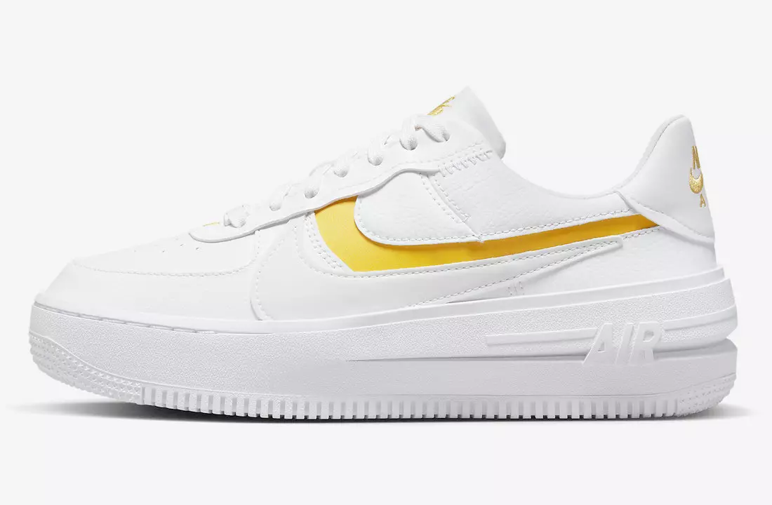 Nike Air Force 1 PLT.AF.ORM ақ сары охра DJ9946-102 Шығарылған күні