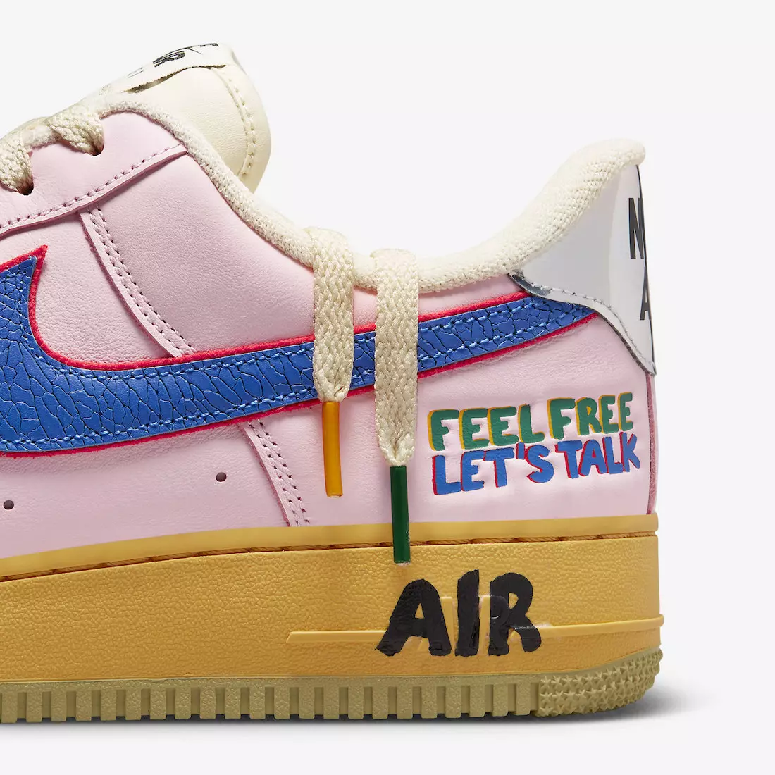 Nike Air Force 1 Feel Free Lets Talk DX2667-600 Tarehe ya Kutolewa