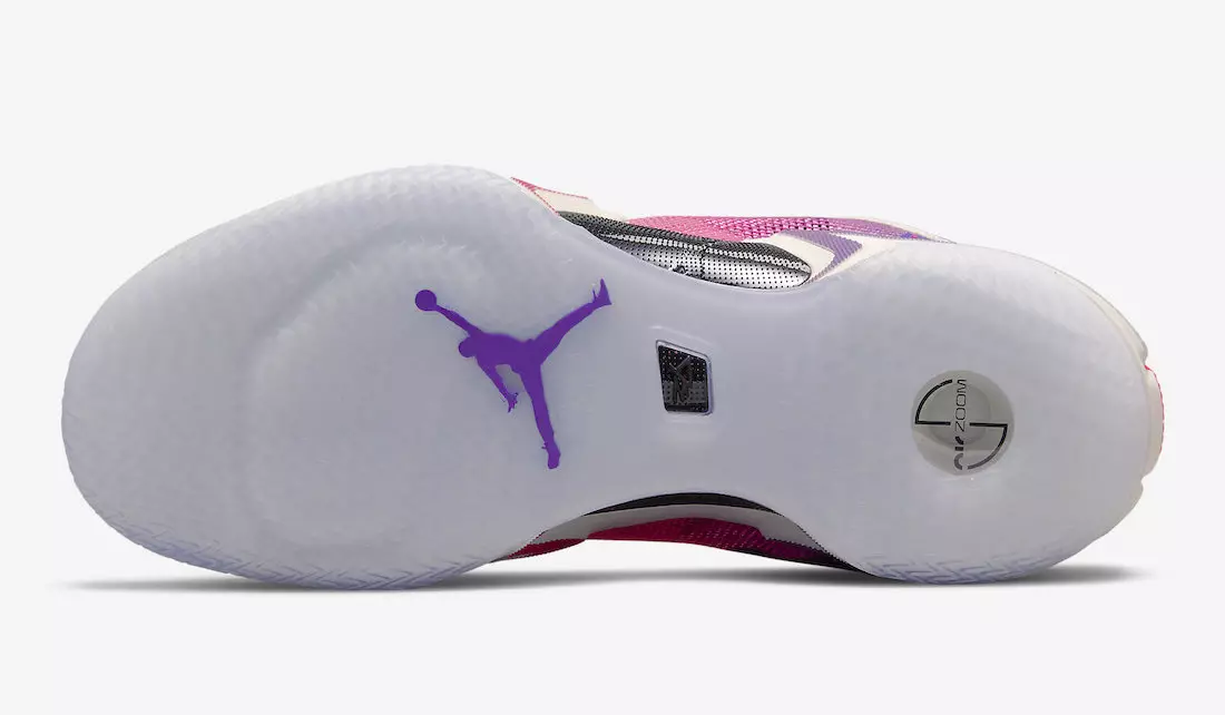 Air Jordan 36 Paris Цвет: Sail/Hot Punch-Dark Concord/Black Код стиля: DN4199-160 Дата выпуска: июль 2022 г. Цена: 185 долларов США