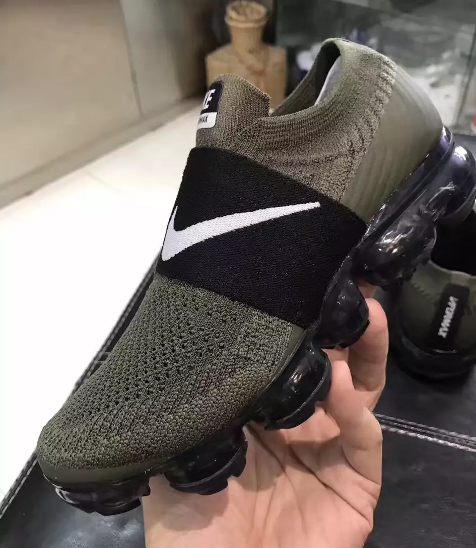 Dantelsiz Nike Air VaporMax Olive qora tasmasi