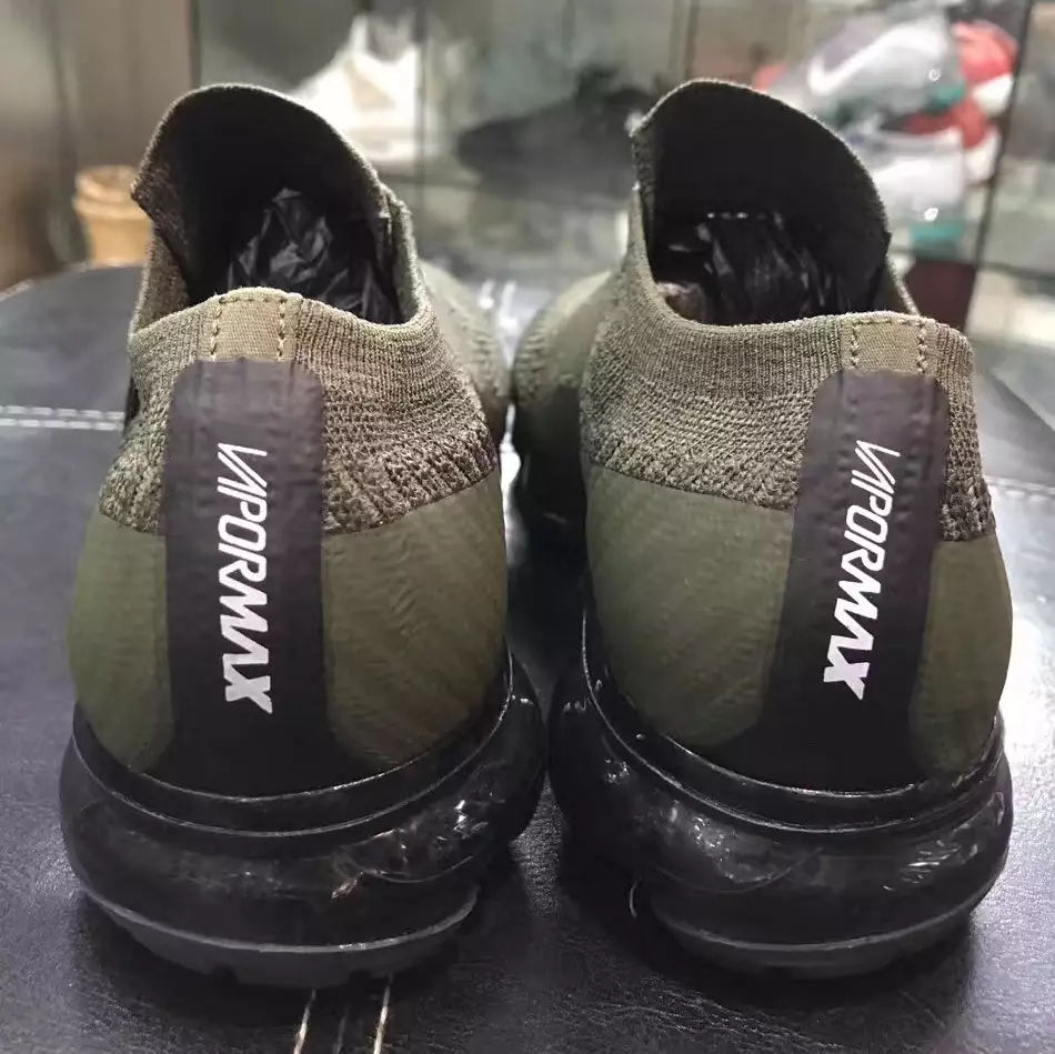 Каишка без връзки Nike Air VaporMax Olive Black