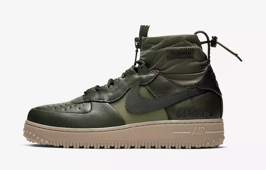 Nike Air Force 1 High Gore-Tex Olive Gum CQ7211-300 Data tal-Ħruġ