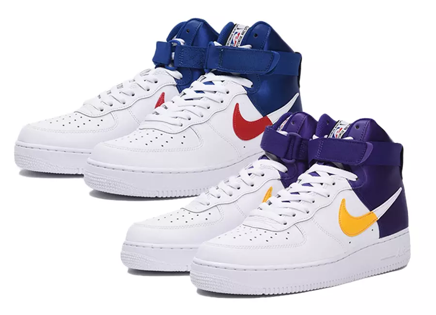 Nike ва NBA Team нави Inspired Air Force 1 High Colorways -ро мебароранд