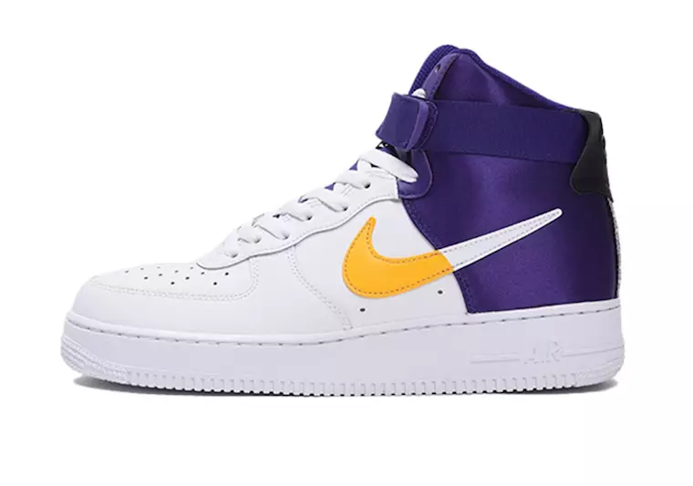 Data e publikimit të Nike Air Force 1 High NBA Lakers BQ4591-101