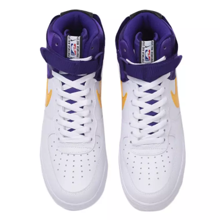 Nike Air Force 1 High NBA לייקרס BQ4591-101 תאריך שחרור