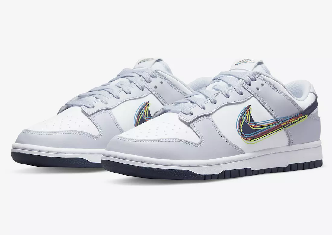 Nike Dunk Low est livré avec des Swooshes de style 3D