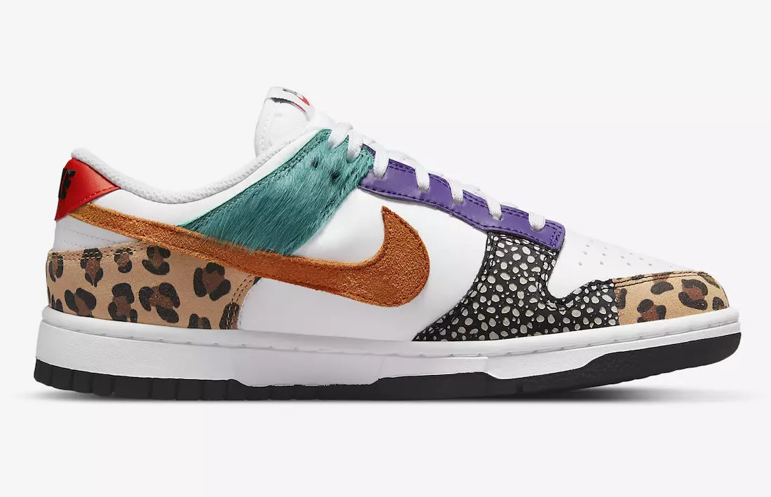 Дата выпуску Nike Dunk Low Animal Safari DN3866-100