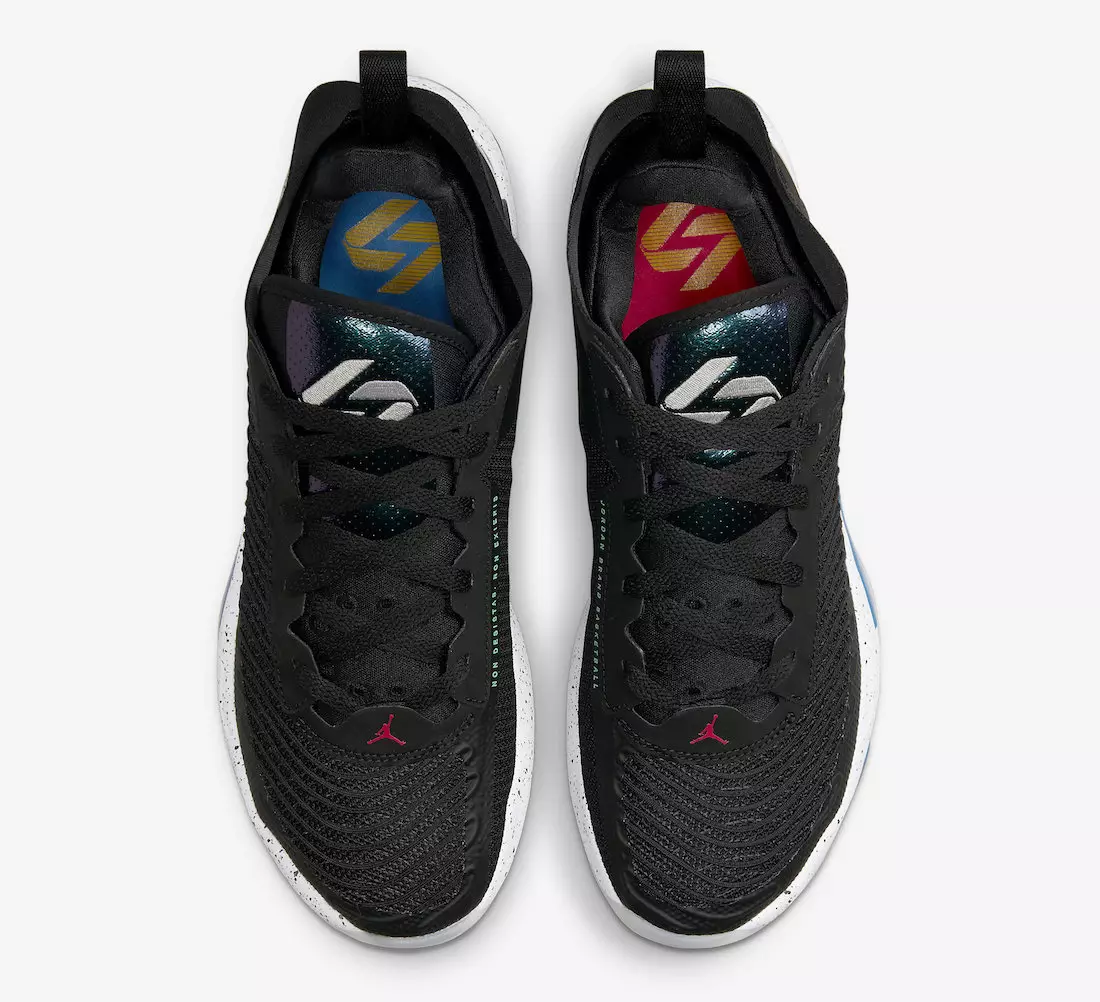 Jordan Luka 1 Black Metallic Silver Signal Tarehe ya Kutolewa kwa Bluu FB1800-004