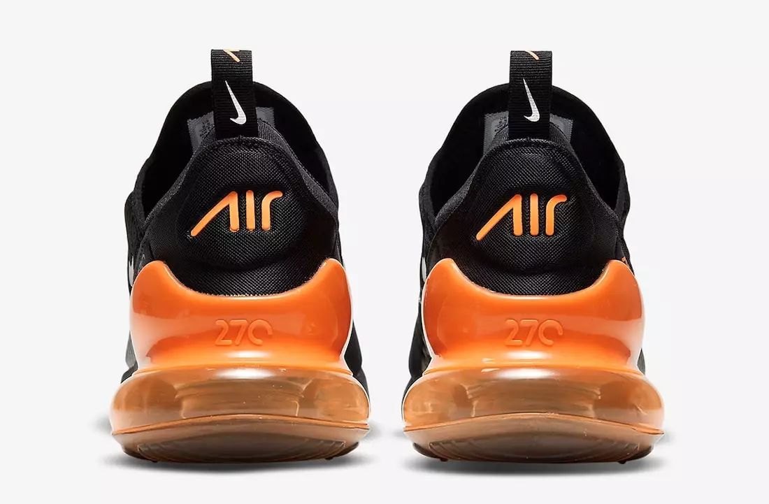 Nike Air Max 270 Black Orange DC1938-001 Julkaisupäivä