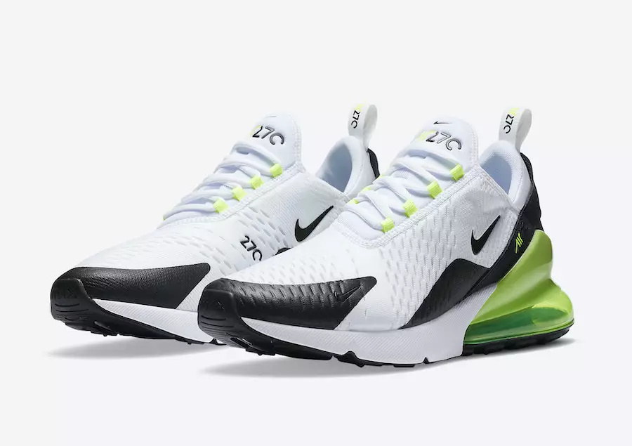 Nike Air Max 270 White Black Volt DC0957-100 Թողարկման ամսաթիվ