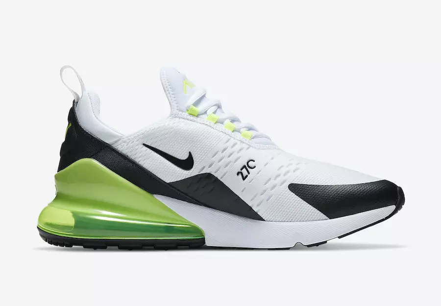 Nike Air Max 270 White Black Volt DC0957-100 Дата выпуску