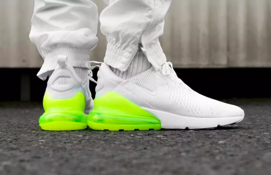 Дата выпуску Nike Air Max 270 White Volt