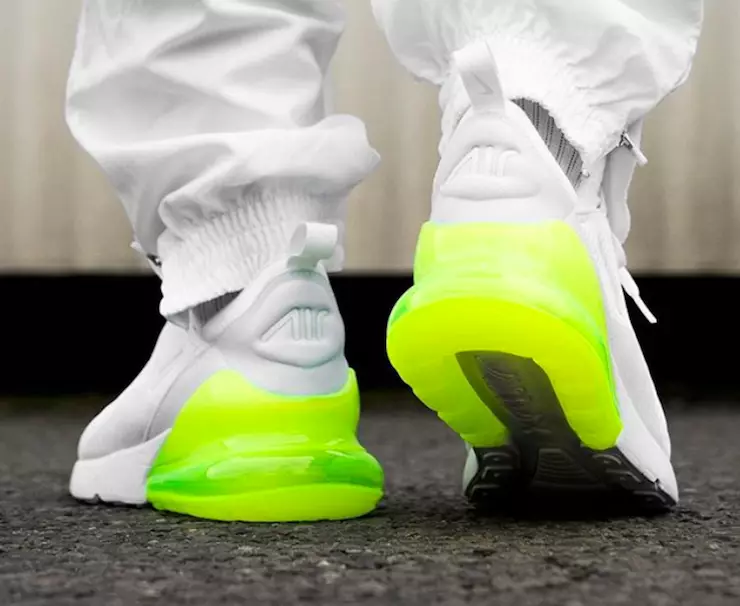 Nike Air Max 270 White Volt ဖြန့်ချိသည့်ရက်စွဲ