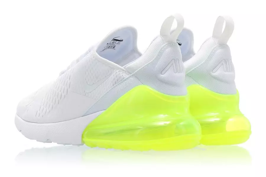 Nike Air Max 270 White Volt Heel AH8050-104