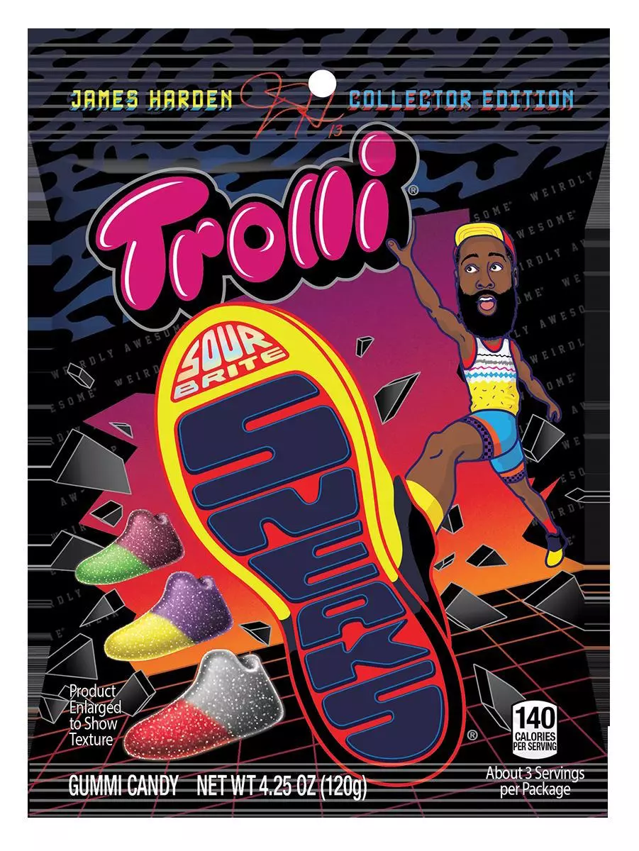 James Harden Trolli Sour Brite sniker godteri