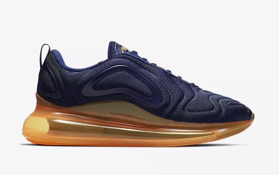 Nike Air Max 720 Midnight Navy Laser Orange AO2924-401 Utgivningsdatum