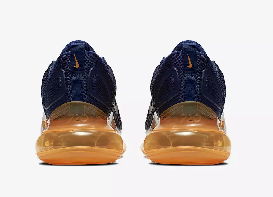 Nike Air Max 720 Midnight Navy Laser Orange AO2924-401 Թողարկման ամսաթիվ