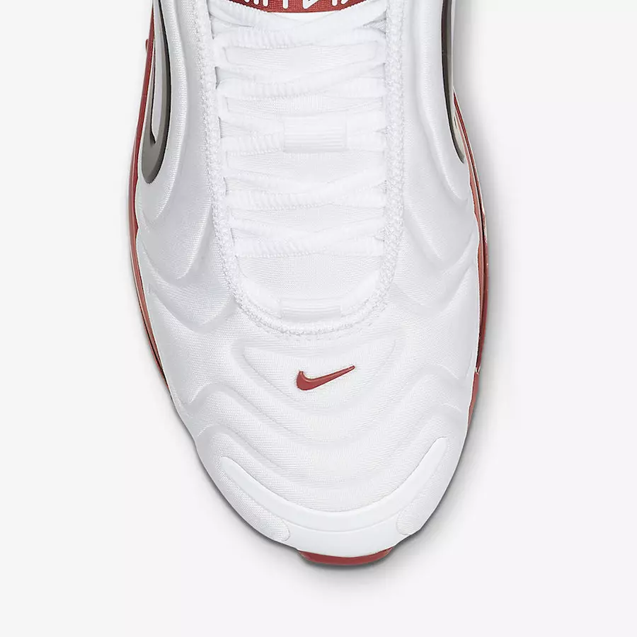 Nike Air Max 720 White Gym Red CD2047-100 מעלדונג טאָג