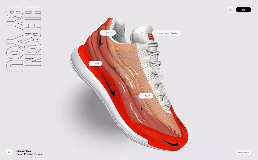 Nike Air Max 720/95 Heron Preston pie jums