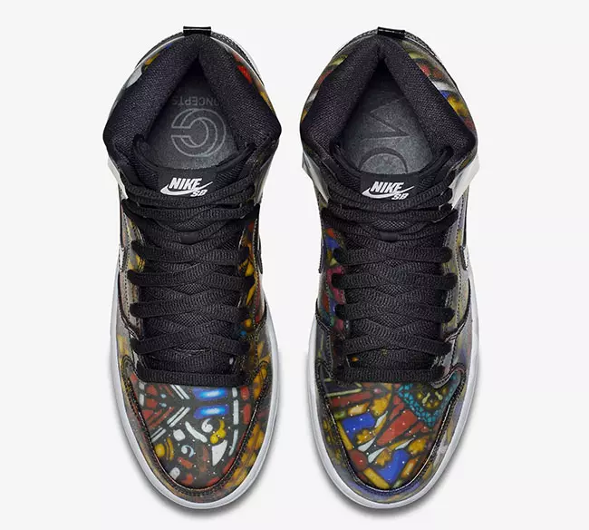 Koncepti x Nike SB Dunk High Stained Glass Datum izdaje