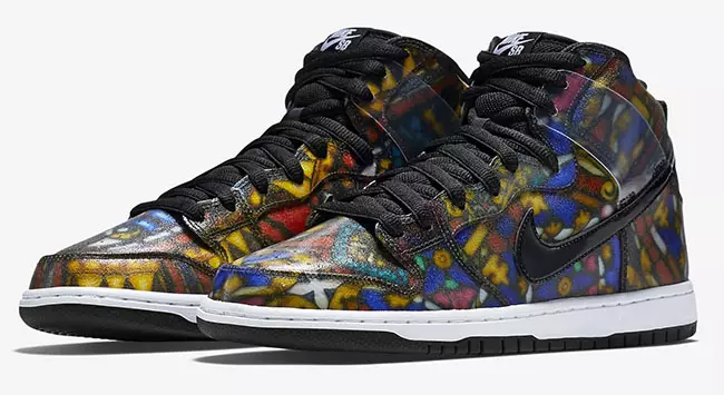 Jēdzieni x Nike SB Dunk High Stained Glass Izdošanas datums