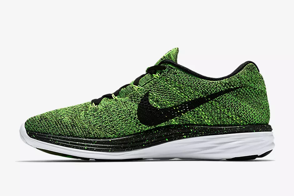 Nike Flyknit Lunar 3 Verde Elétrico