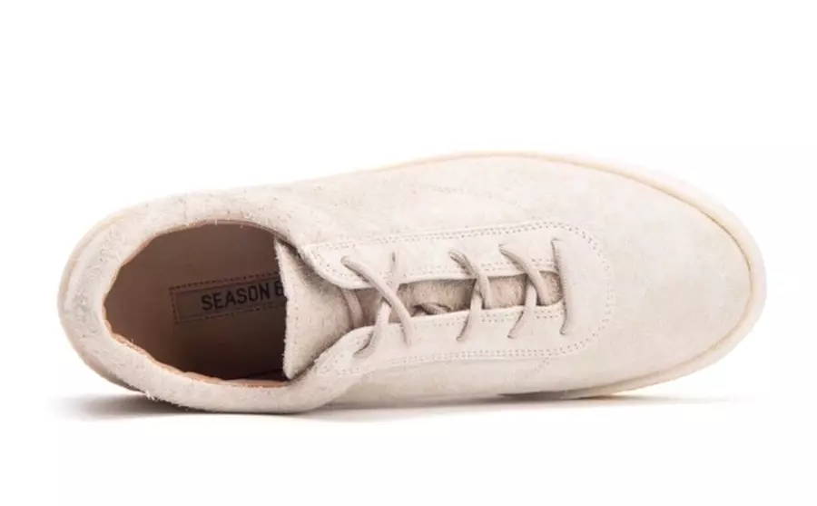 Yeezy Chalk Thick Snaggy Suede Crepe Sneaker