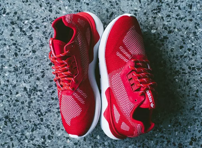 adidas Tubular Runner Weave Scarlet