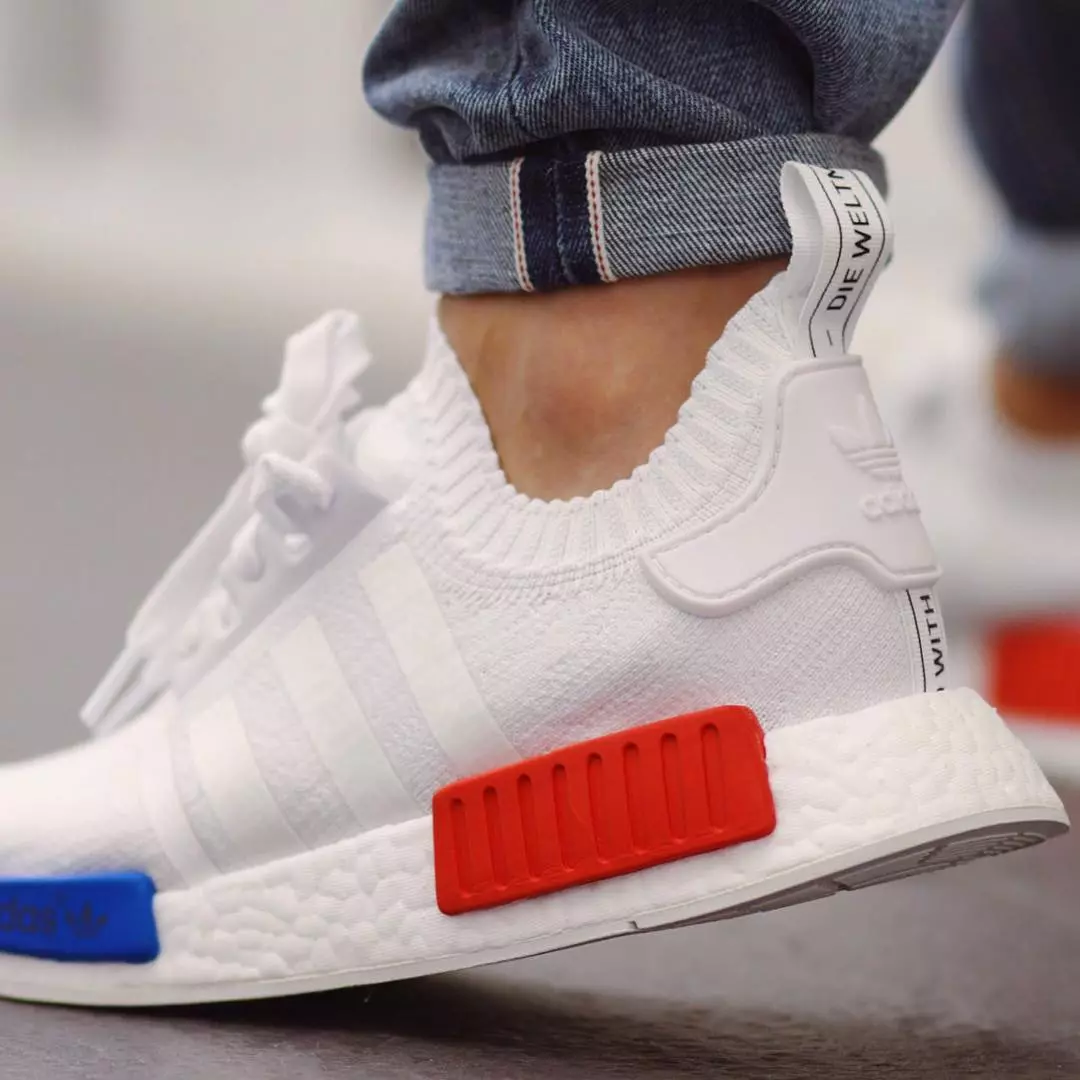 adidas NMD R1 Primeknit OG Bianche