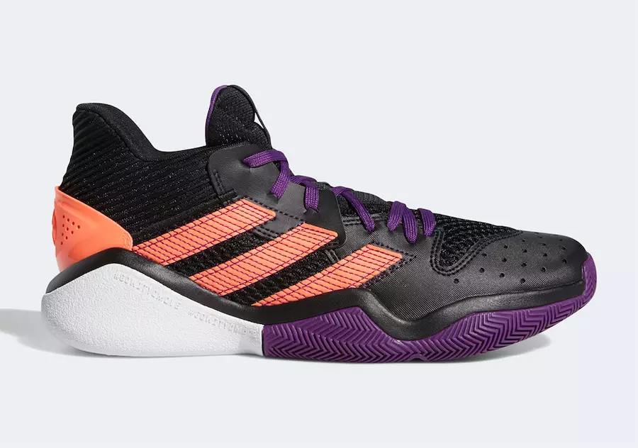 adidas Harden Stepback Black Purple Coral EF9889 Releasedatum