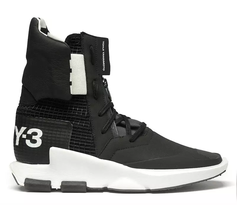 adidas Y-3 Noci Hoog Zwart Wit