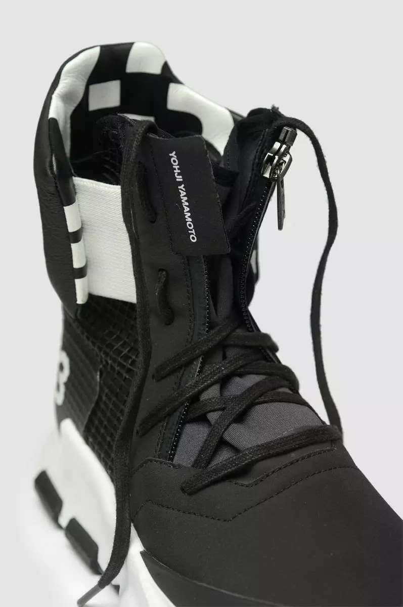 adidas Y-3 Noci Hoog Zwart Wit