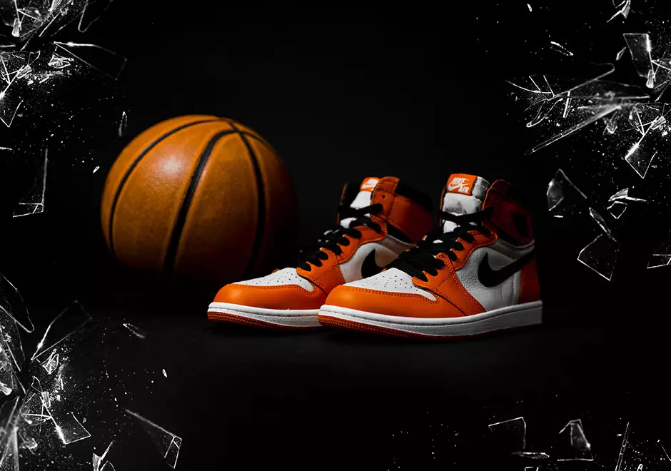 Air Jordan 1 krossad ryggbräda borta