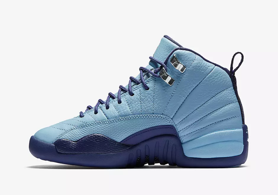 Air Jordan 12 GS Purple Dust Blue Cap