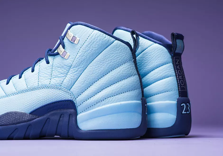 Air Jordan 12 көк қалпақ Күлгін шаң