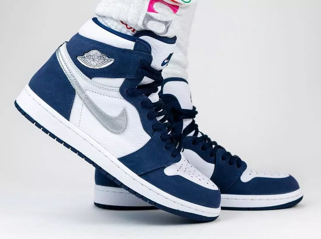 Air Jordan 1 High OG CO JP Japan Midnight Navy DC1788-100 Datum izlaska On-Feet