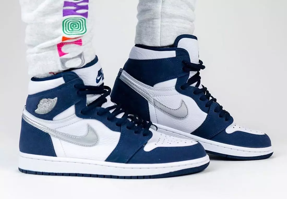 Air Jordan 1 High OG CO JP Japan Midnight Navy DC1788-100 გამოშვების თარიღი On-Feet