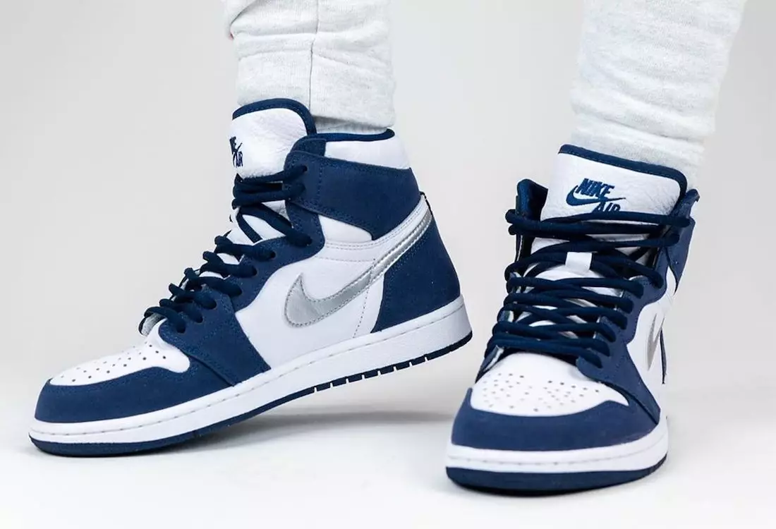 Air Jordan 1 High OG CO JP Japan Midnight Navy DC1788-100 გამოშვების თარიღი On-Feet