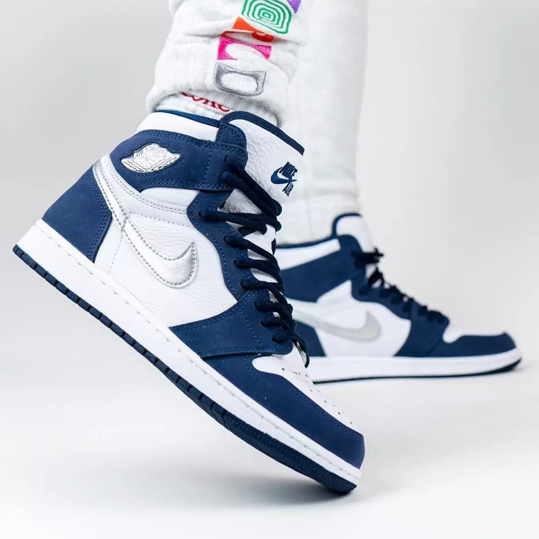 Air Jordan 1 High OG CO JP Japan Midnight Navy DC1788-100 Ngày phát hành On-Feet