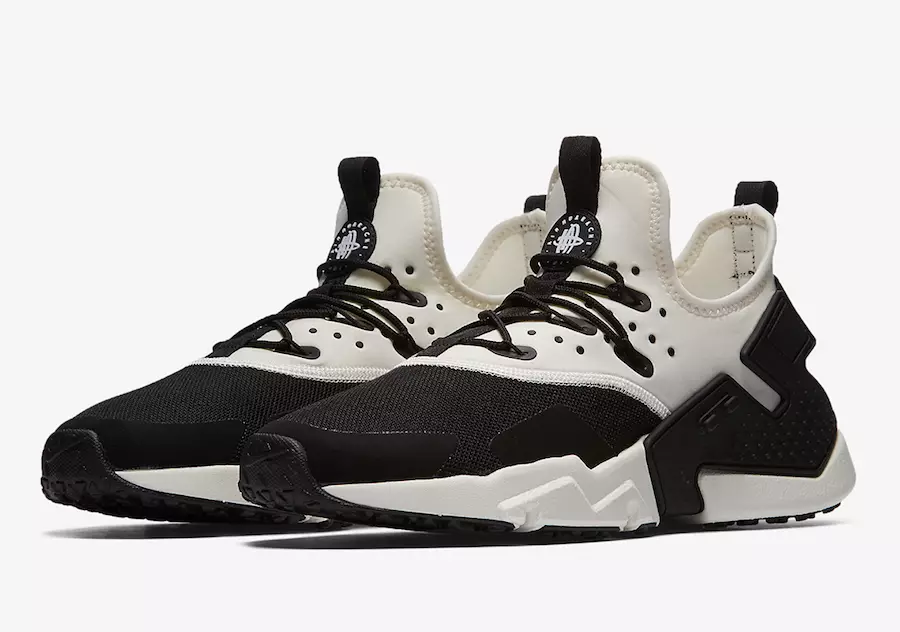 Baltos ir juodos spalvos Nike Air Huarache Drift