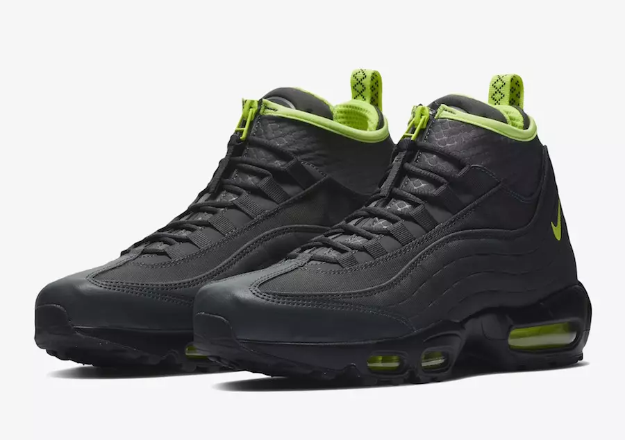 Nike Air Max 95 Sneakerboot dostępny w kolorze antracytowym i wolt